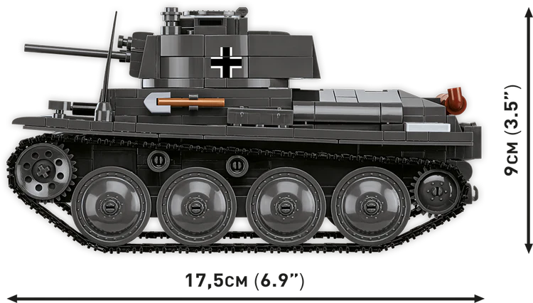 Panzer 38(t) / (ČKD) LT vz. 38 Tank Building Set - Image 5 of 6 | TheBrickTube