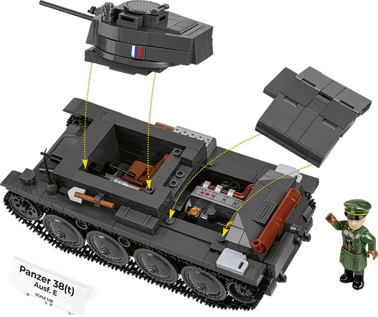 Panzer 38(t) / (ČKD) LT vz. 38 Tank Building Set - Image 4 of 6 | TheBrickTube