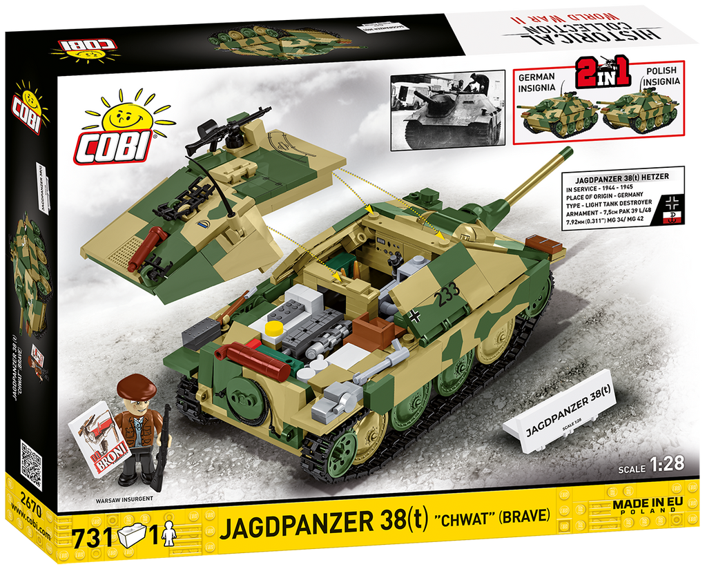 JagdPanzer 38(t) "Chwat" (Brave) Tank Destroyer Building Set - Image 2 of 6 | TheBrickTube
