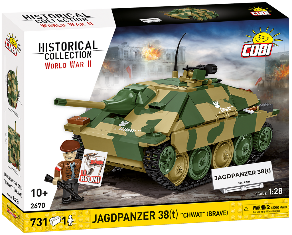 JagdPanzer 38(t) "Chwat" (Brave) Tank Destroyer Building Set - Main Image | TheBrickTube