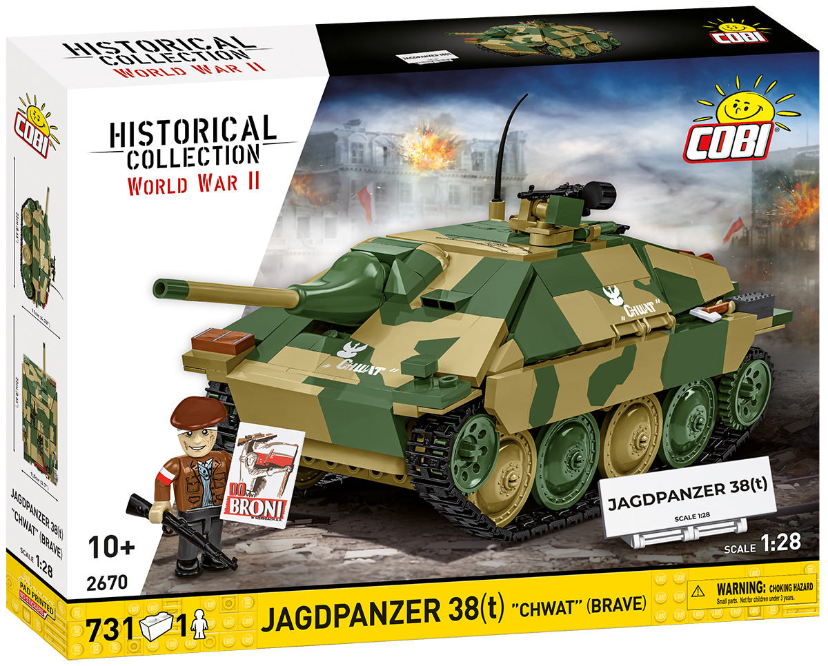 JagdPanzer 38(t) "Chwat" (Brave) Tank Destroyer Building Set - Main Image | TheBrickTube