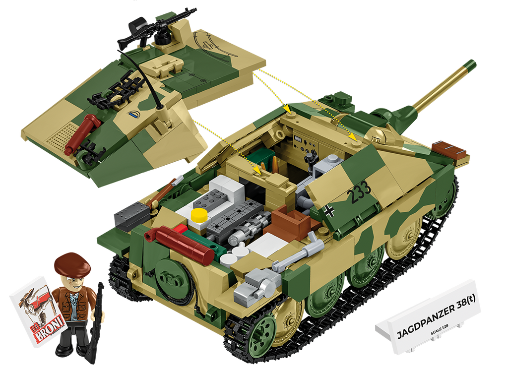 JagdPanzer 38(t) "Chwat" (Brave) Tank Destroyer Building Set - Image 4 of 6 | TheBrickTube