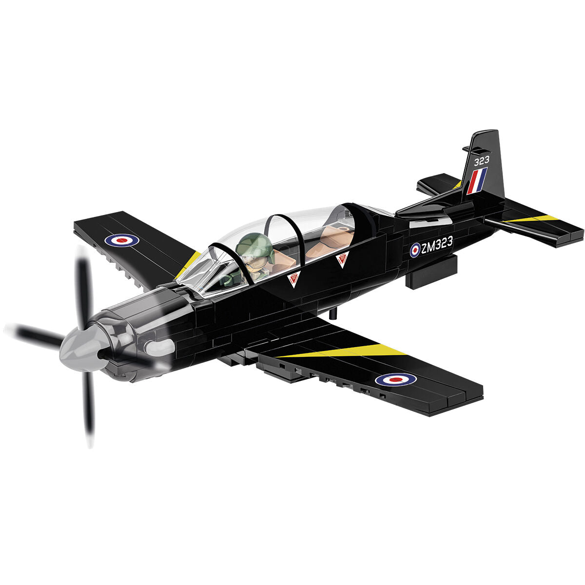 Beechcraft T-6 Texan II Turboprop Black Building Set - Image 3 of 6 | TheBrickTube