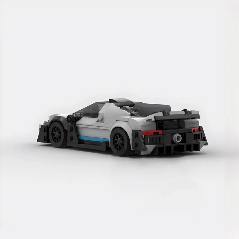 Mercedes-Benz AMG ONE brick model - side profile view - TheBrickTube