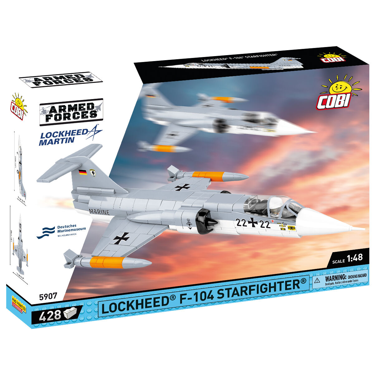LOCKHEED F-104 Starfighter Jet Fighter Building Set - Main Image | TheBrickTube