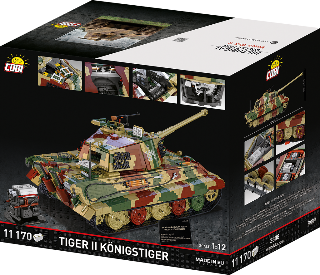 Tiger II Königstiger 1:12 Scale Tank Building Set - Image 2 of 6 | TheBrickTube