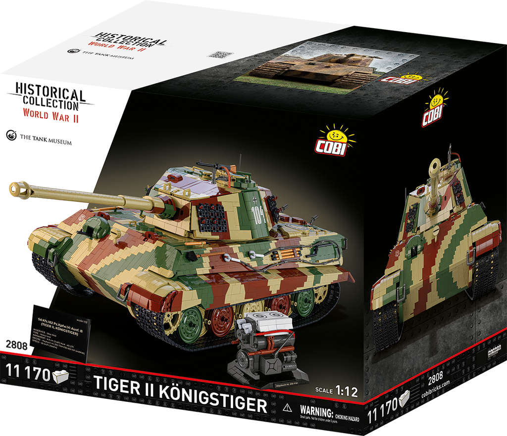 Tiger II Königstiger 1:12 Scale Tank Building Set - Main Image | TheBrickTube