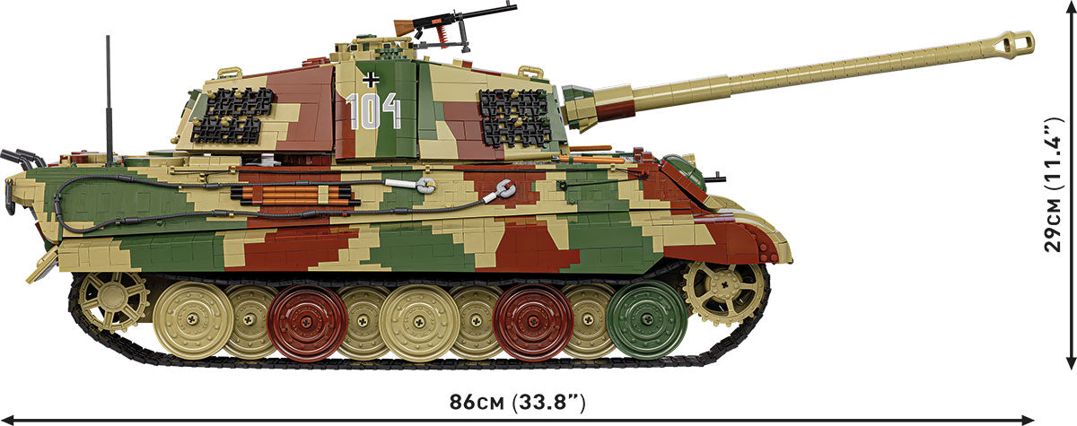 Tiger II Königstiger 1:12 Scale Tank Building Set - Image 3 of 6 | TheBrickTube