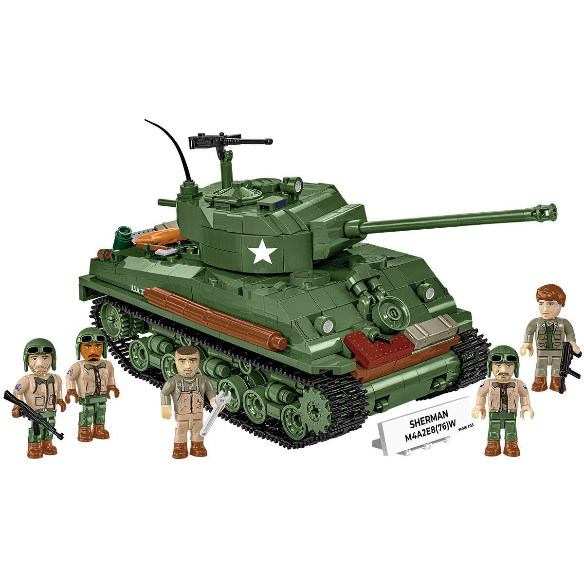 Sherman M4A2E8(76)W Tank Building Set - Image 5 of 6 | TheBrickTube