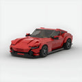 Ferrari Roma brick model - front angle view - TheBrickTube