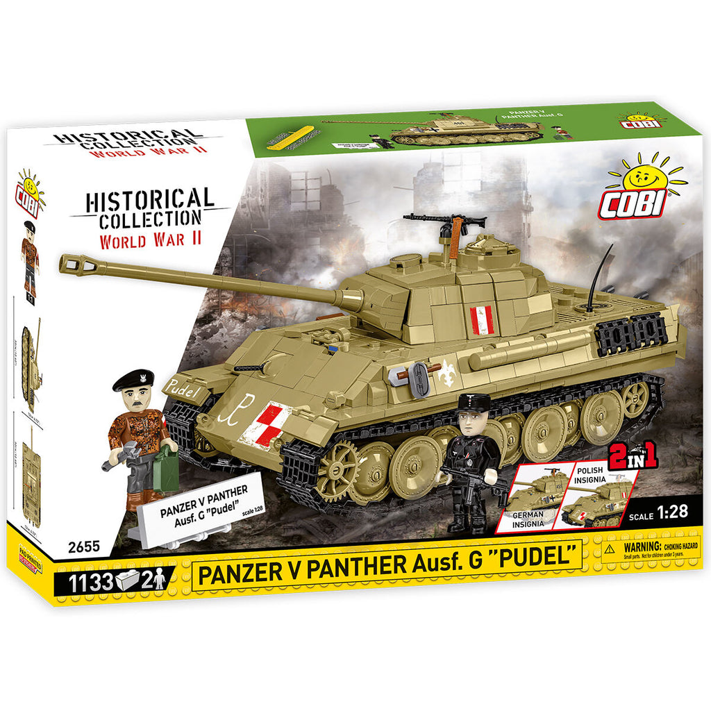 PanzerKampfWagen V PANTHER Ausf. G "PUDEL" Tank Building Set - Main Image | TheBrickTube