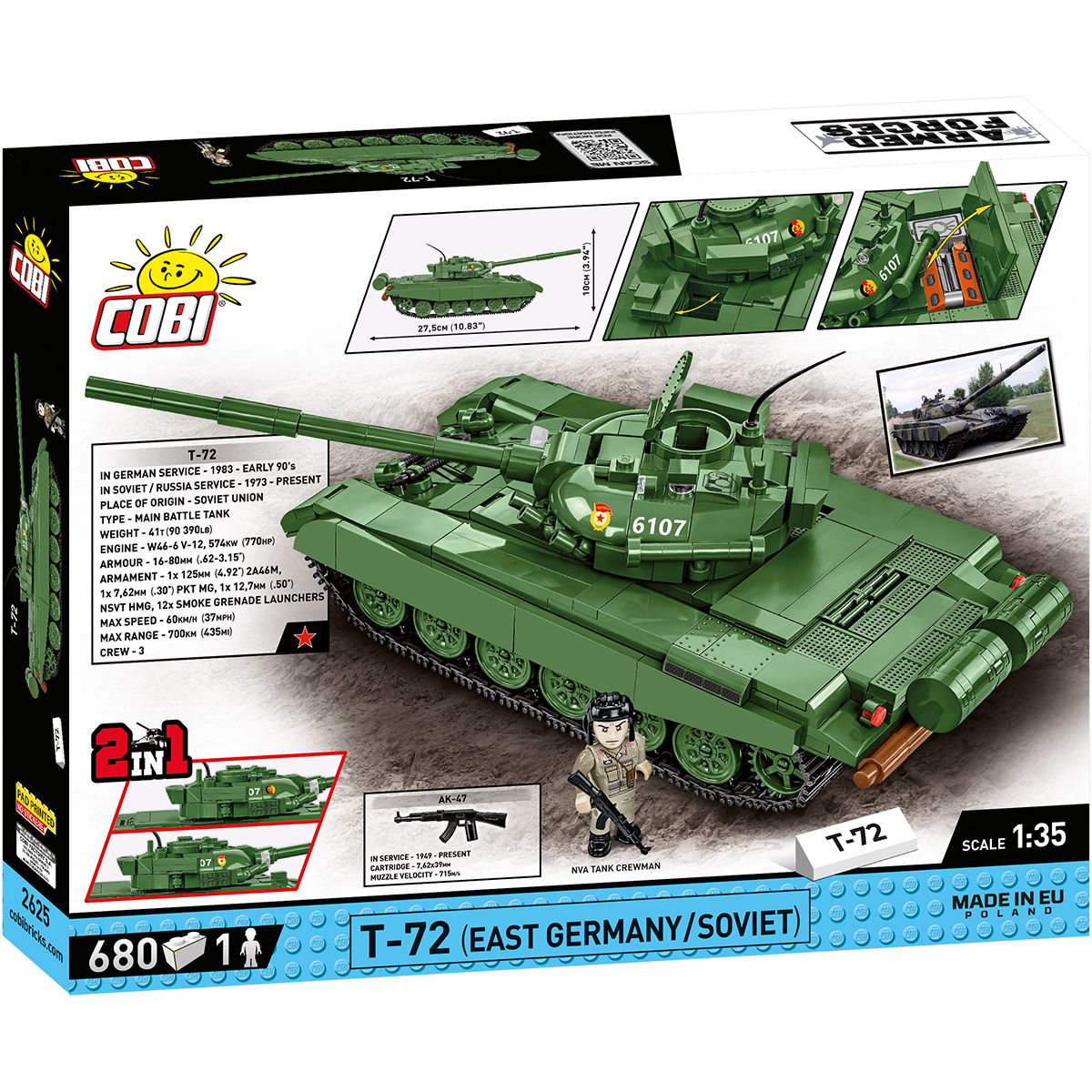 T-72 (East Germany/Soviet) Tank Building Set - Image 2 of 6 | TheBrickTube