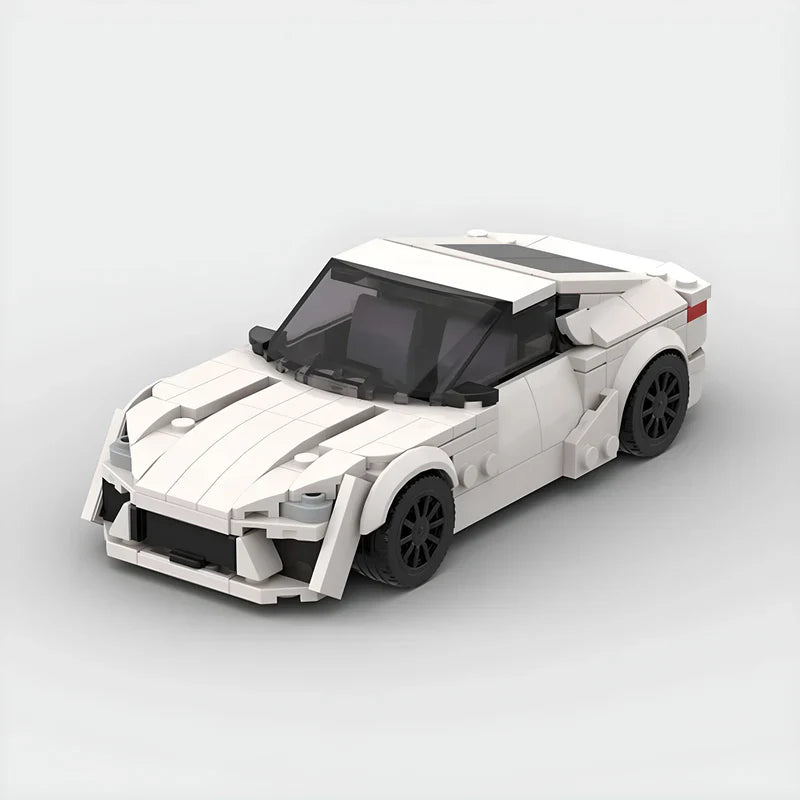 Lexus LFA brick model - front angle view - TheBrickTube