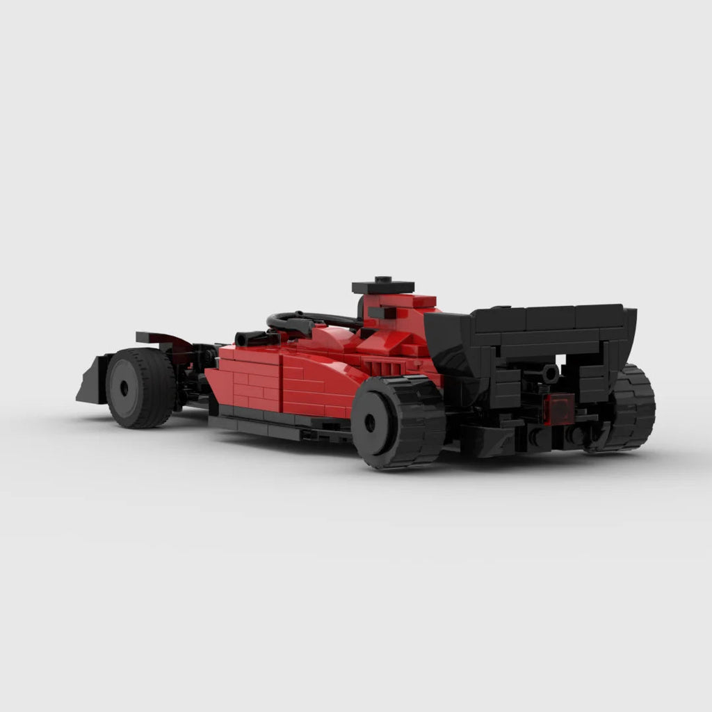 Ferrari F1 brick model - side profile view - TheBrickTube
