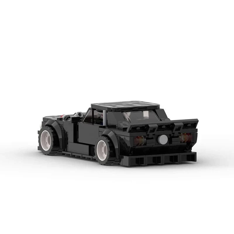 Ford Mustang Hoonicorn brick model - side profile view - TheBrickTube