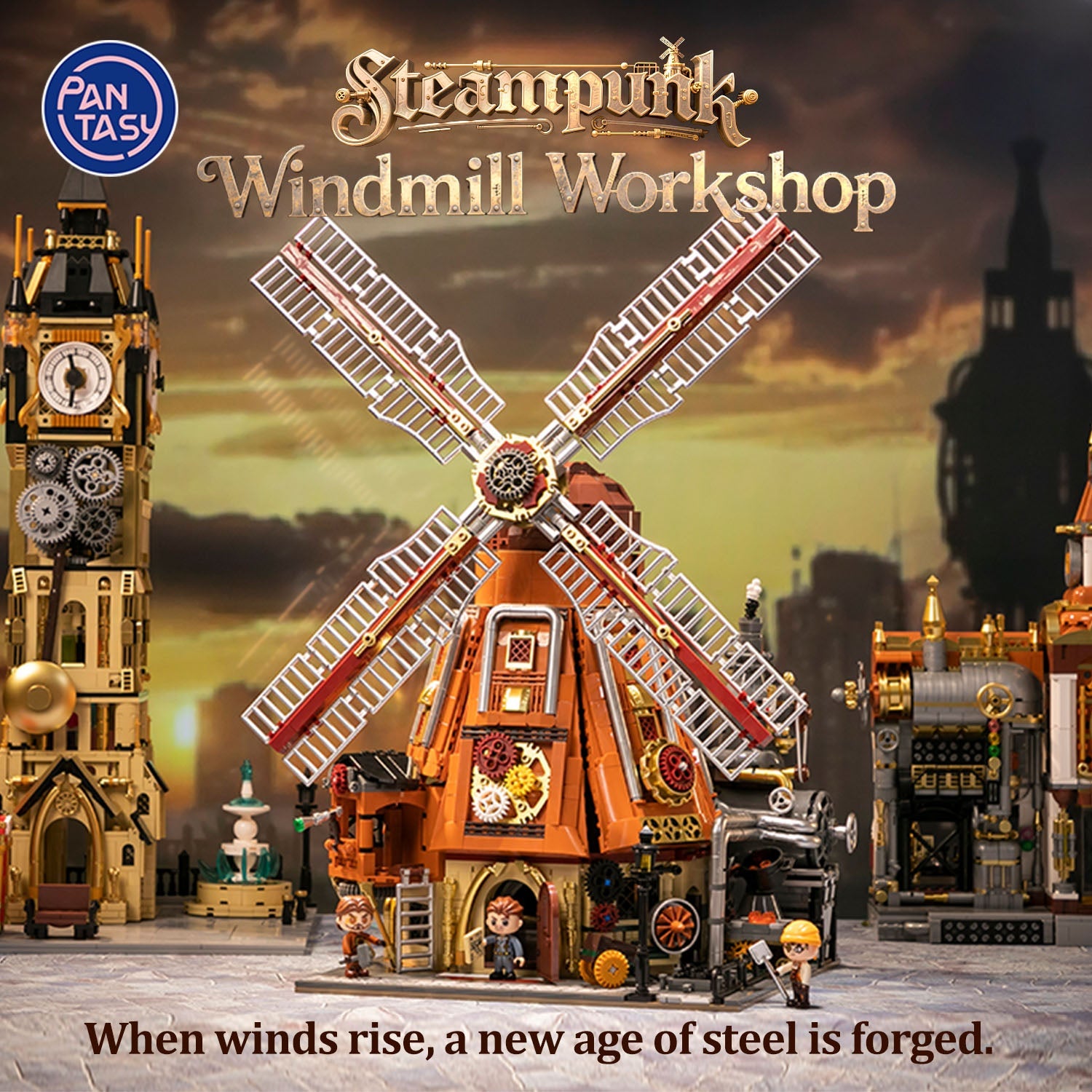 Pantasy Steampunk Windmill Workshop 85026 - Image 2 of 8 | TheBrickTube