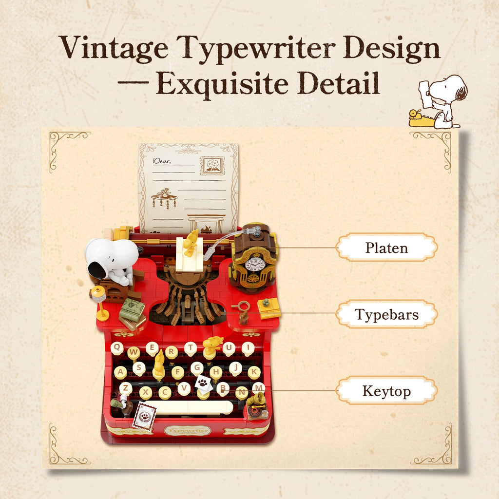 Pantasy x Snoopy Typewriter 86917 - Image 3 of 9 | TheBrickTube