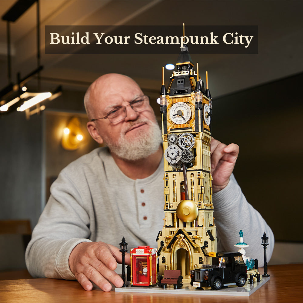 Pantasy Steampunk Series - Clock Tower Park 85008 - Image 3 of 8 | TheBrickTube