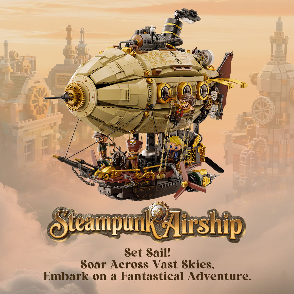 Pantasy Steampunk Airship 85021 - Image 2 of 7 | TheBrickTube