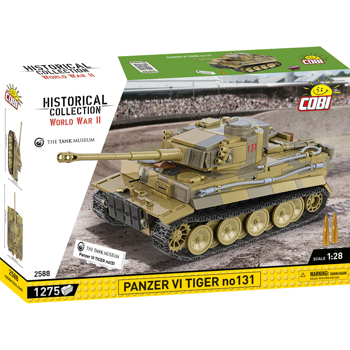 Tank Museum Panzer Tiger VI No. 131 Tank Building Set - Main Image | TheBrickTube