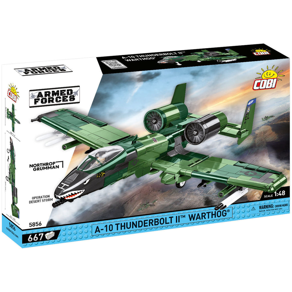A-10 Thunderbolt II Warthog Attack Aircraft Building Set - Main Image | TheBrickTube