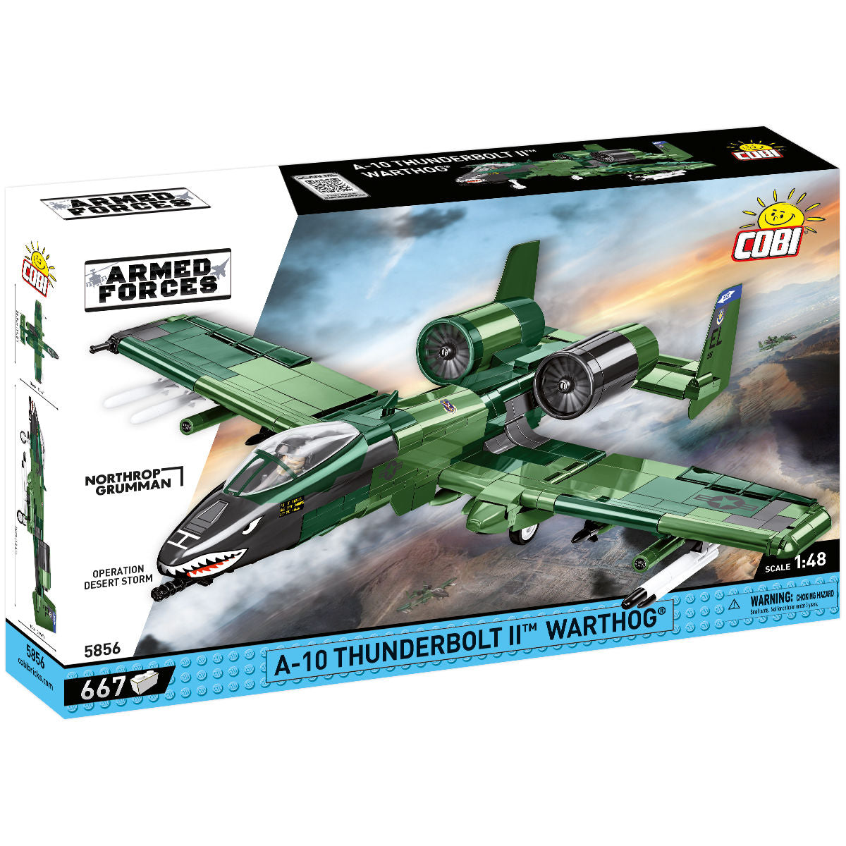 A-10 Thunderbolt II Warthog Attack Aircraft Building Set - Main Image | TheBrickTube