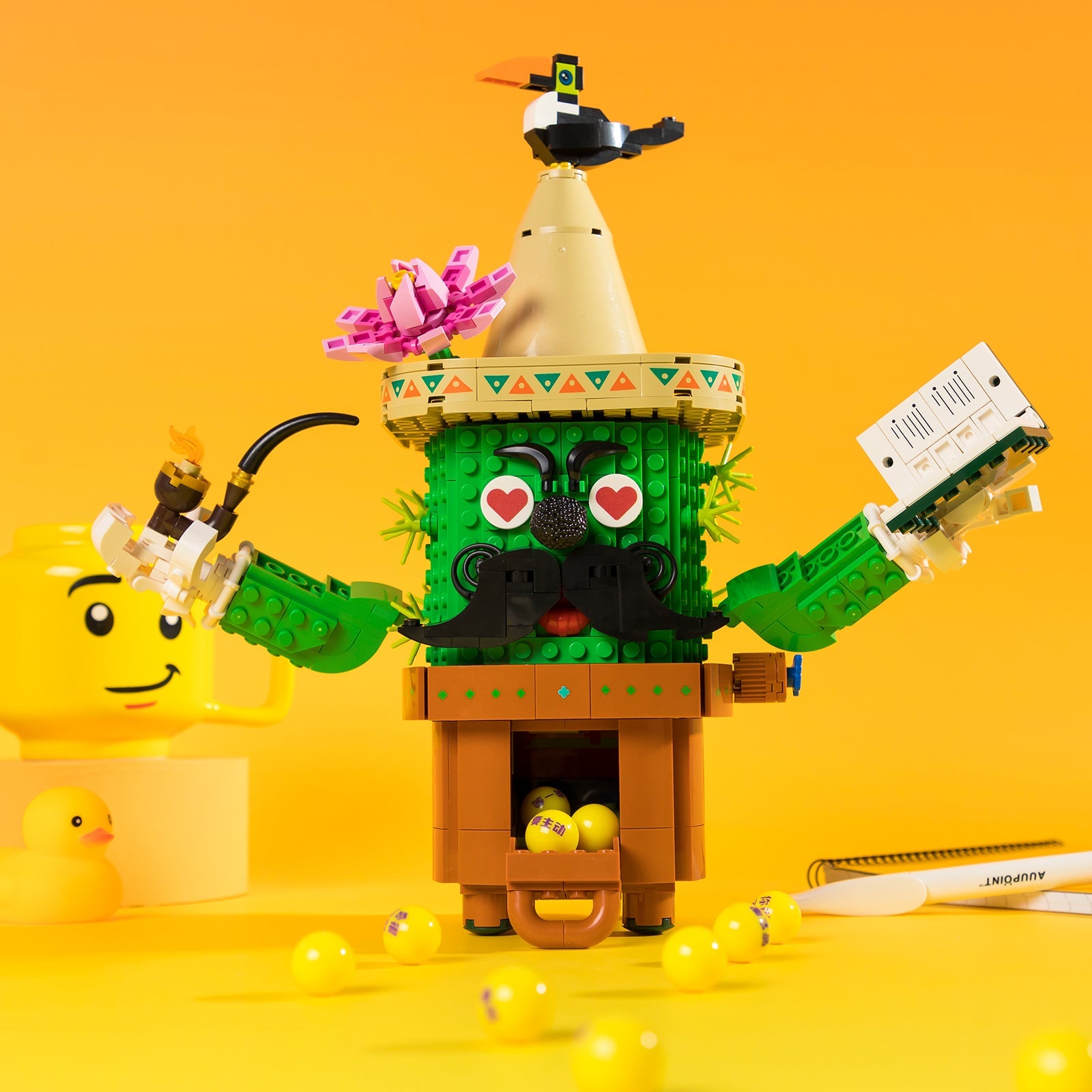 Cactus Capsule Machine 61007 | Floral Building Blocks - Image 2 of 5 | TheBrickTube