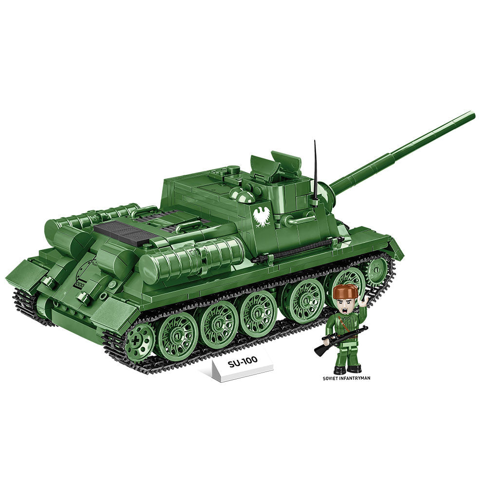 SU-100 Soviet Tank Destroyer Building Set - Image 6 of 6 | TheBrickTube