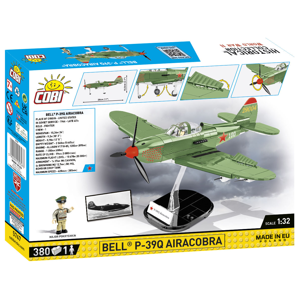 Bell P-39Q Airacobra Fighter Building Set - Image 2 of 6 | TheBrickTube