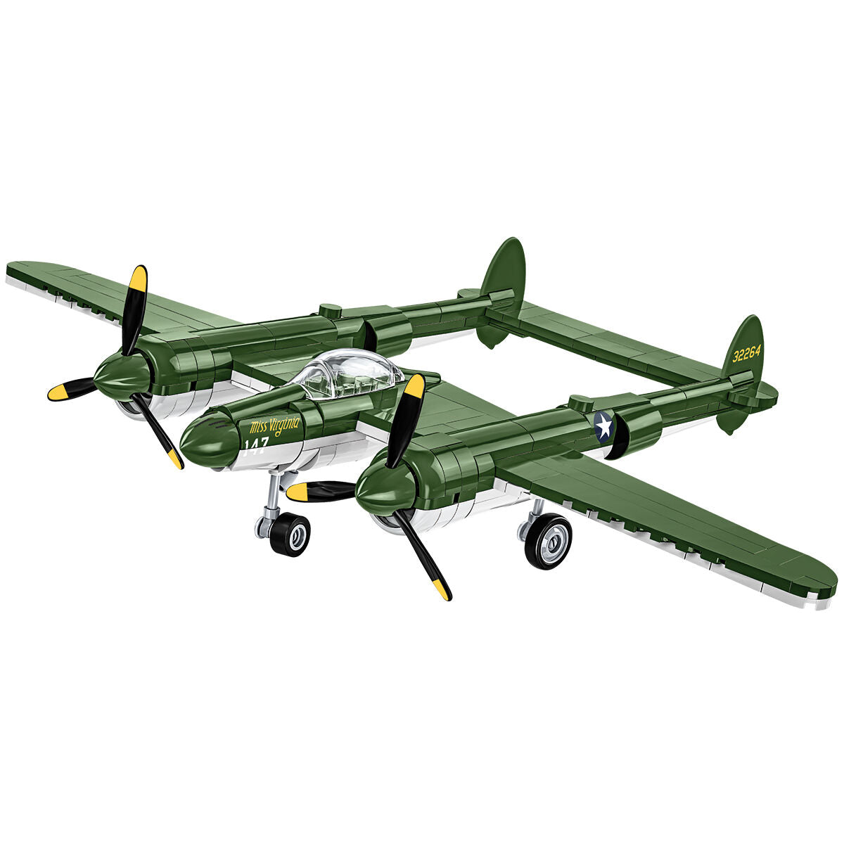 Lockheed P-38 Lightning Fighter Building Set - Image 6 of 6 | TheBrickTube