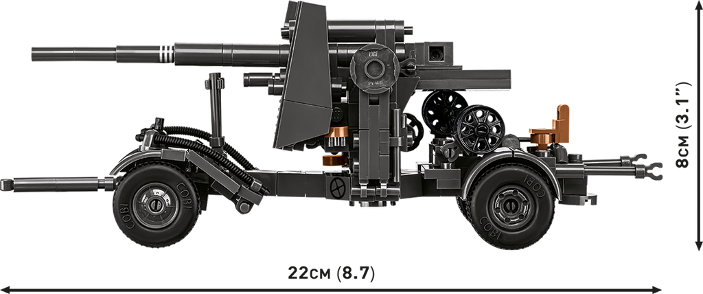 8.8cm FLAK 18 with Carriage Artillery Building Set - Image 5 of 6 | TheBrickTube