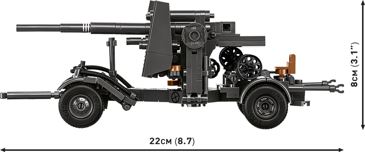 8.8cm FLAK 18 with Carriage Artillery Building Set - Image 5 of 6 | TheBrickTube