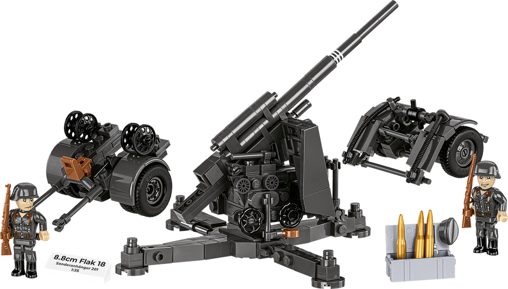 8.8cm FLAK 18 with Carriage Artillery Building Set - Image 4 of 6 | TheBrickTube