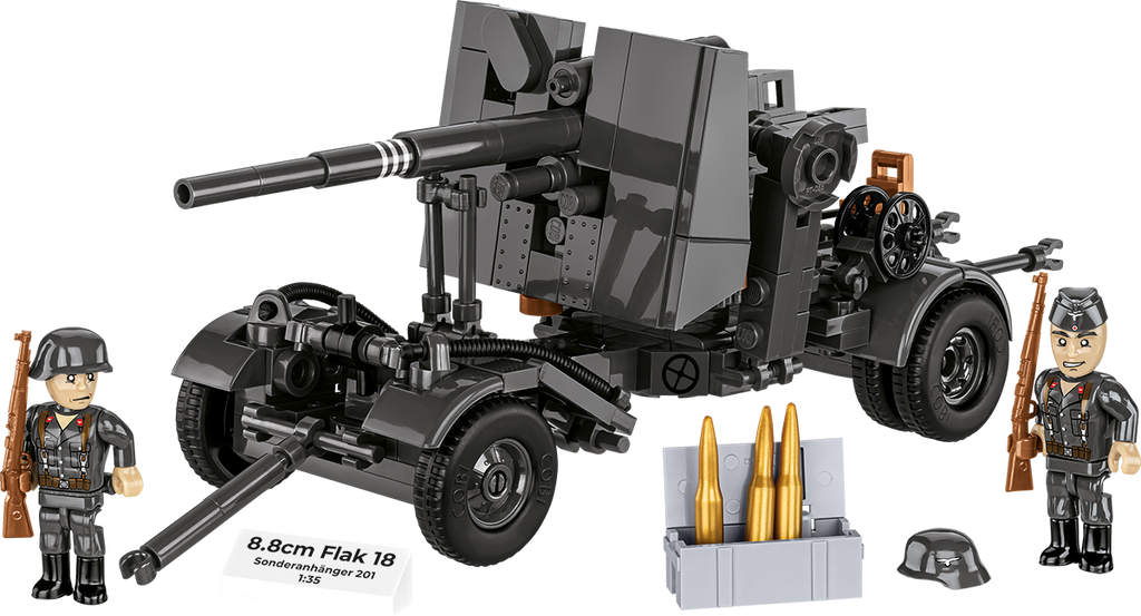 8.8cm FLAK 18 with Carriage Artillery Building Set - Image 3 of 6 | TheBrickTube