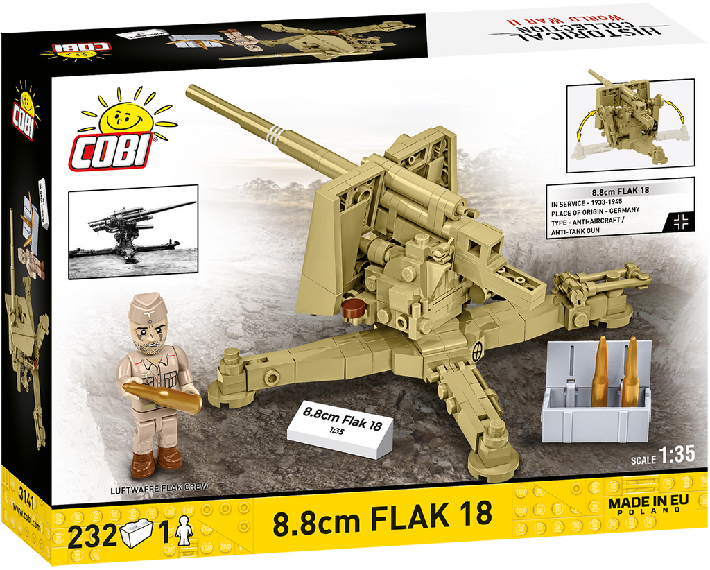 8.8cm FLAK 18 Artillery Building Set - Image 2 of 6 | TheBrickTube
