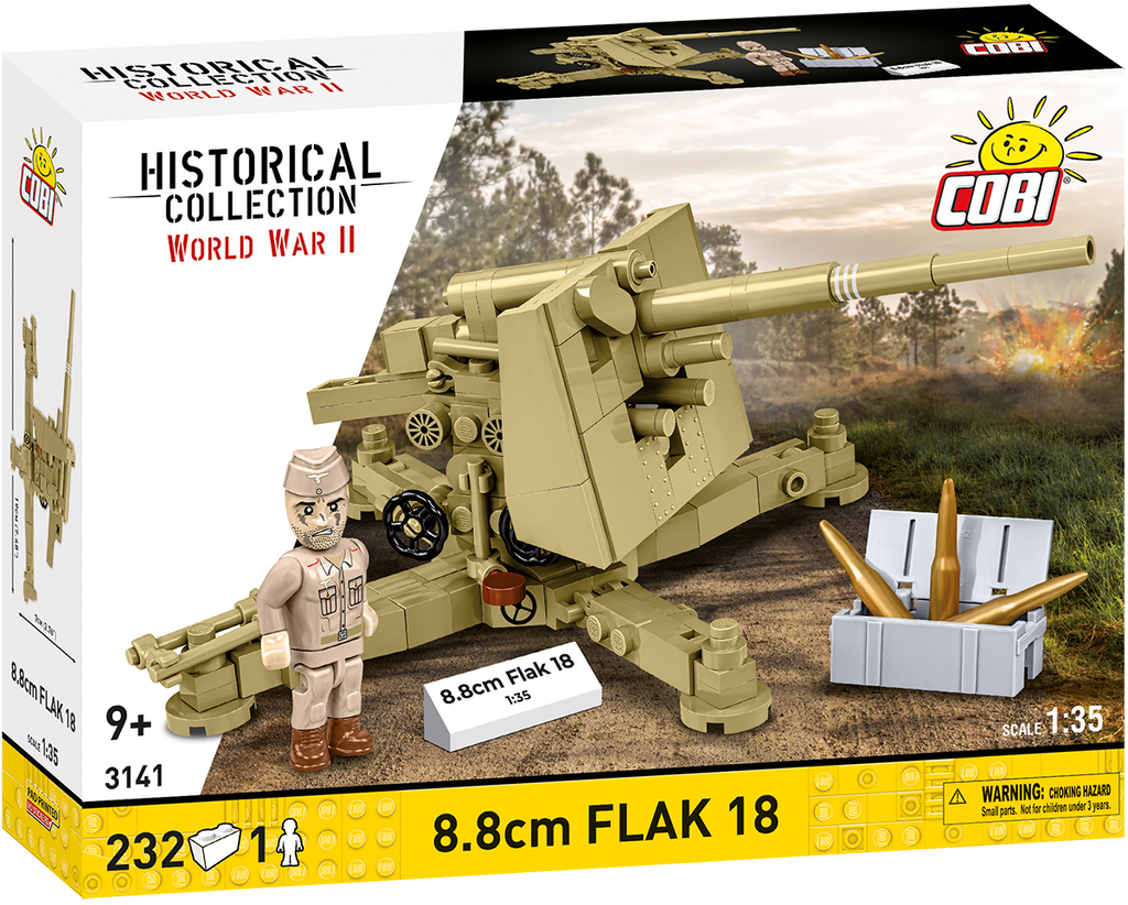 8.8cm FLAK 18 Artillery Building Set - Main Image | TheBrickTube
