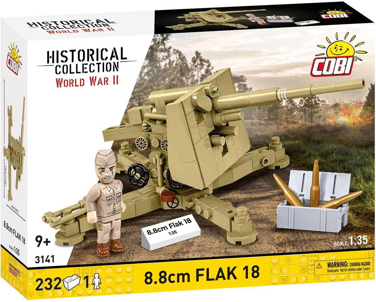 8.8cm FLAK 18 Artillery Building Set - Main Image | TheBrickTube
