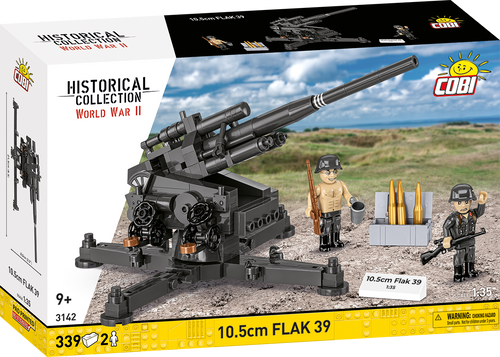 10.5cm FLAK 39 Artillery Building Set - Main Image | TheBrickTube