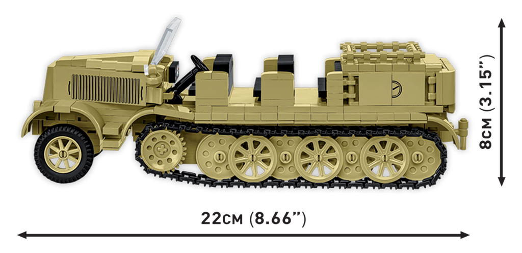 Sd.Kfz.8 Towing 8.8cm FLAK 36 Artillery Half-Track Building Set - Image 5 of 6 | TheBrickTube