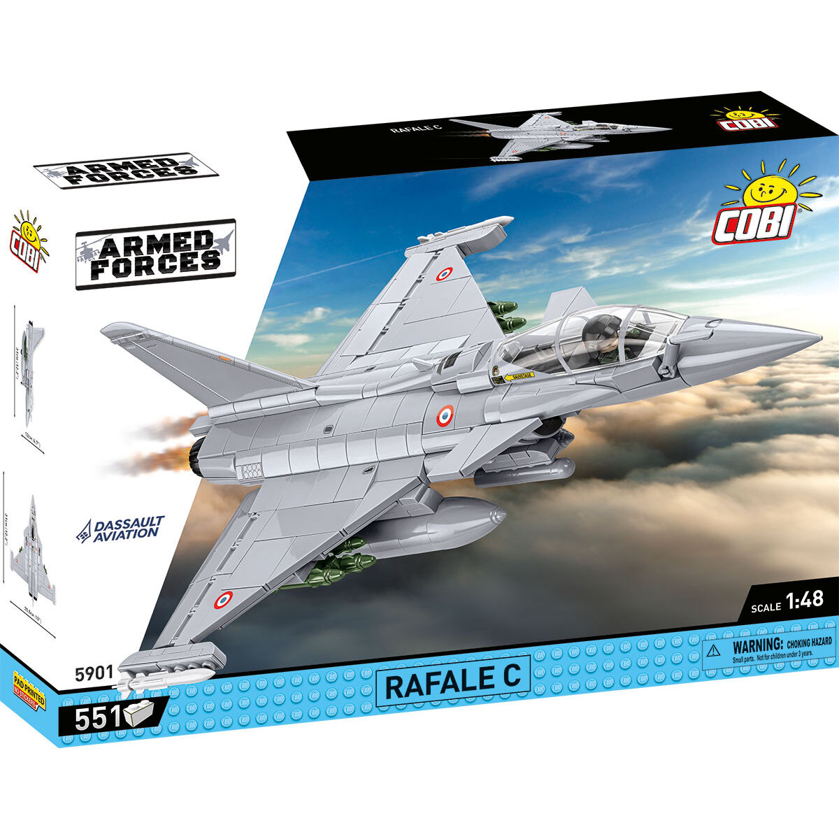 Dassault Rafale C Fighter Jet Building Set - Main Image | TheBrickTube