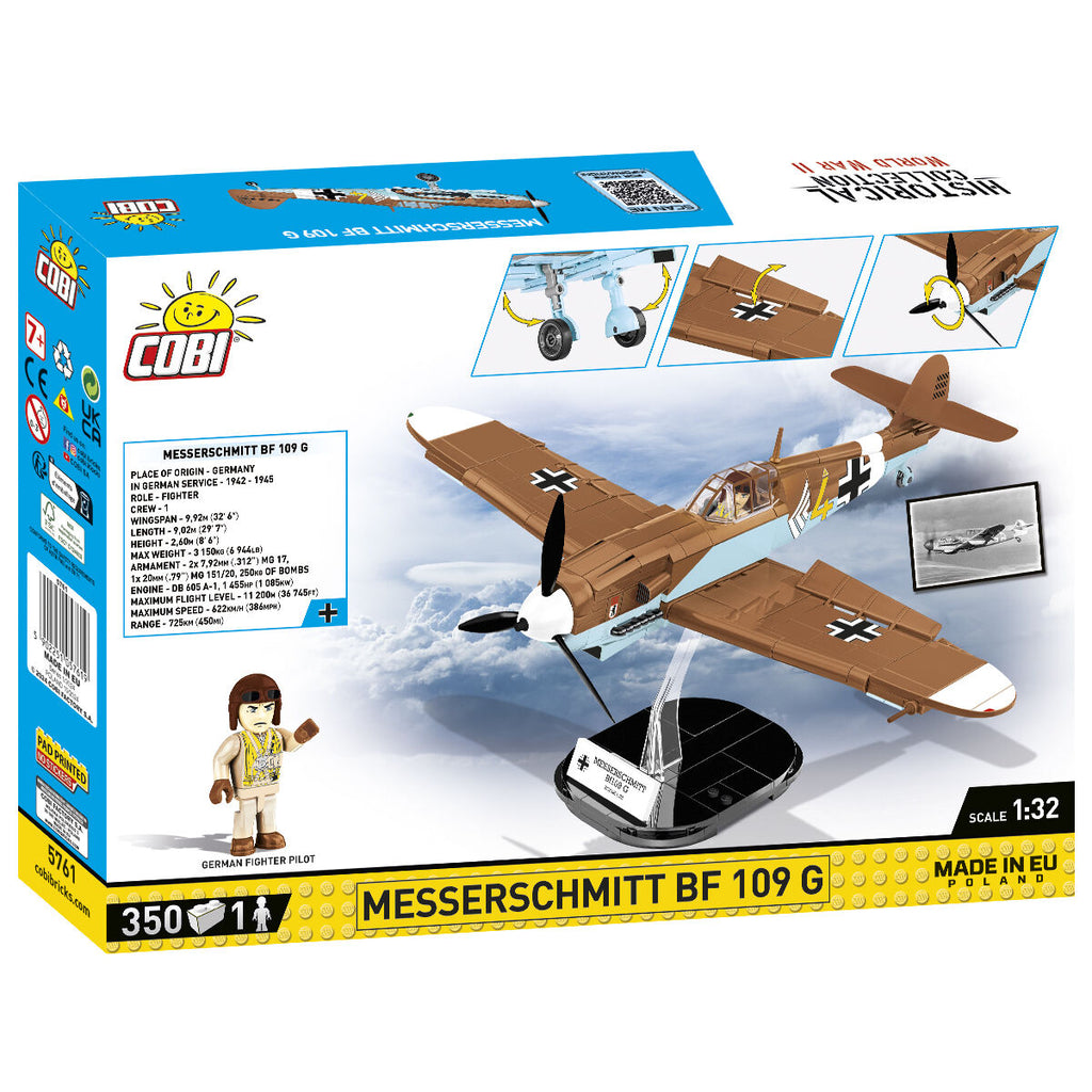Messerschmitt BF 109 G Fighter Building Set - Image 2 of 6 | TheBrickTube