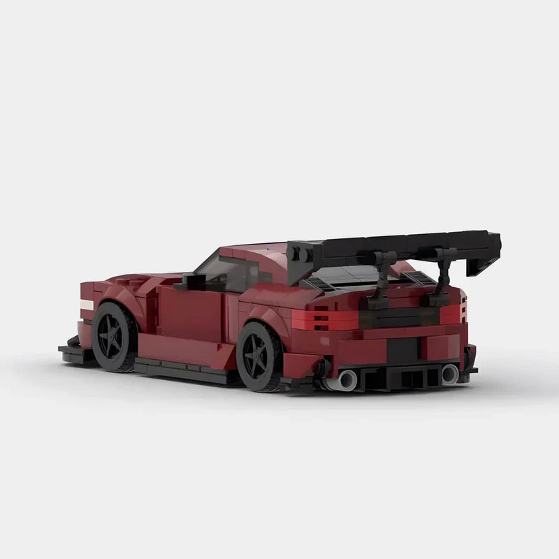 Nissan Silvia 200SX brick model - side profile view - TheBrickTube