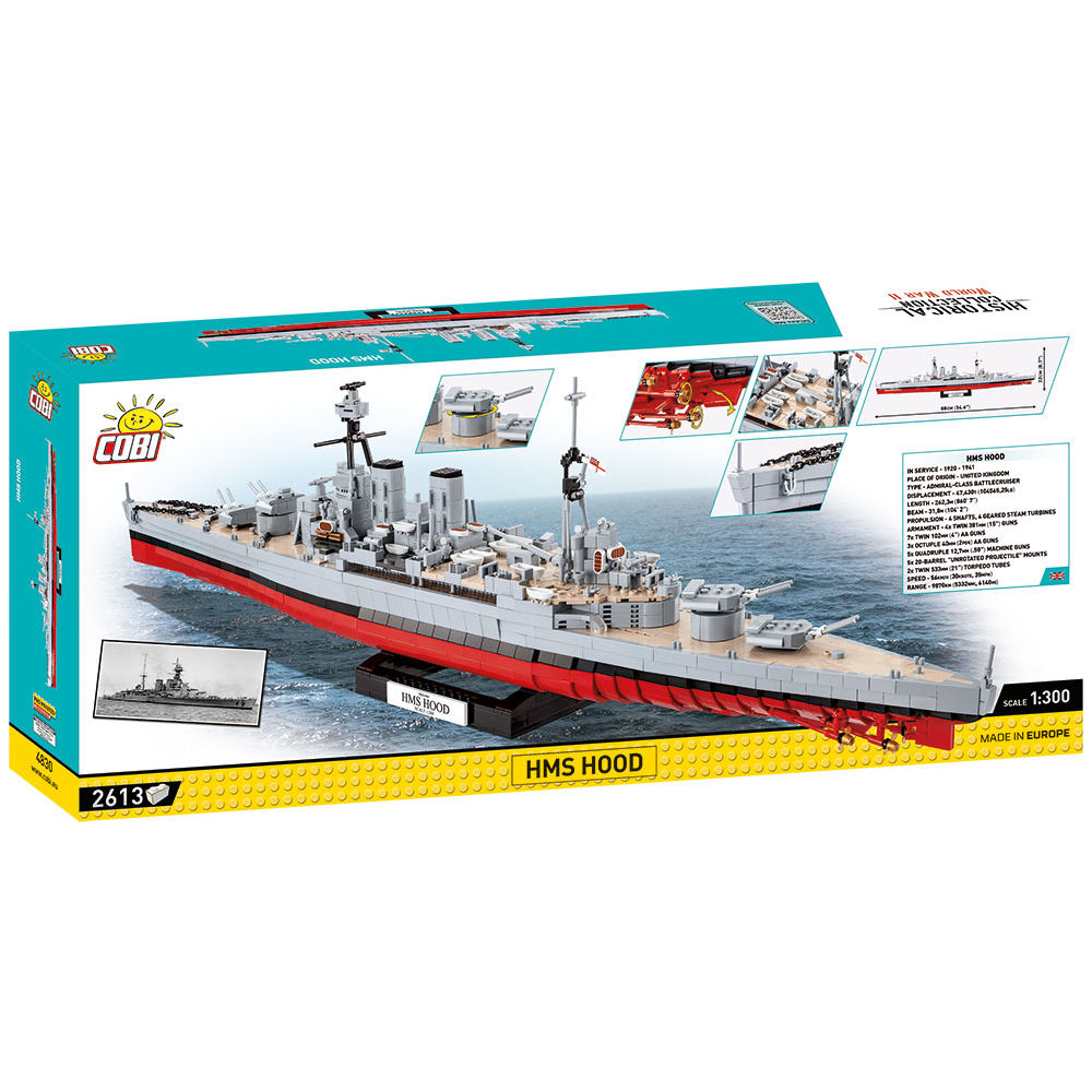HMS Hood Battlecruiser Building Set - Image 2 of 6 | TheBrickTube