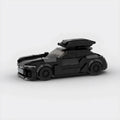 Audi RS6|Black brick model - front angle view - TheBrickTube