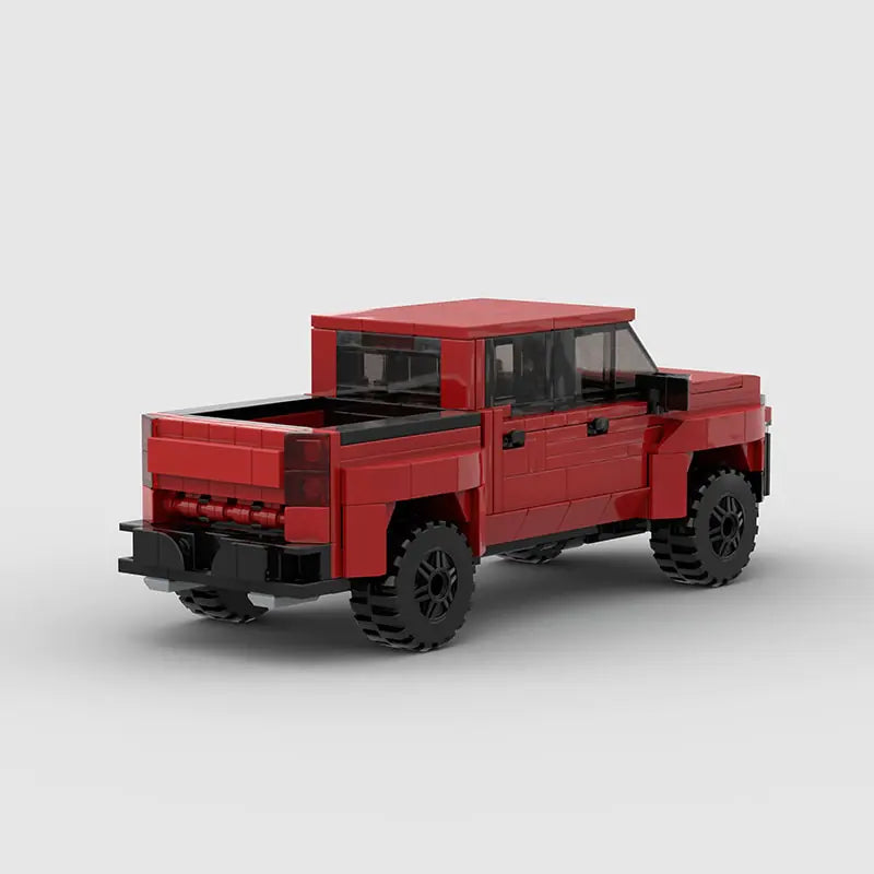Chevrolet Silverado brick model - side profile view - TheBrickTube