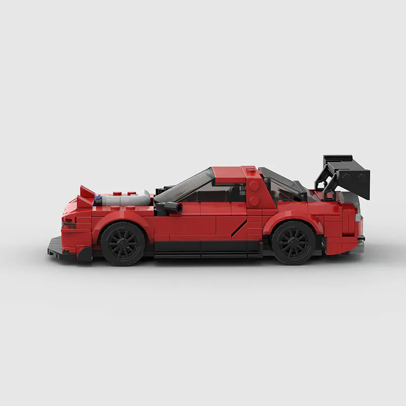 Mazda RX7 FD Modified brick model - rear angle view - TheBrickTube
