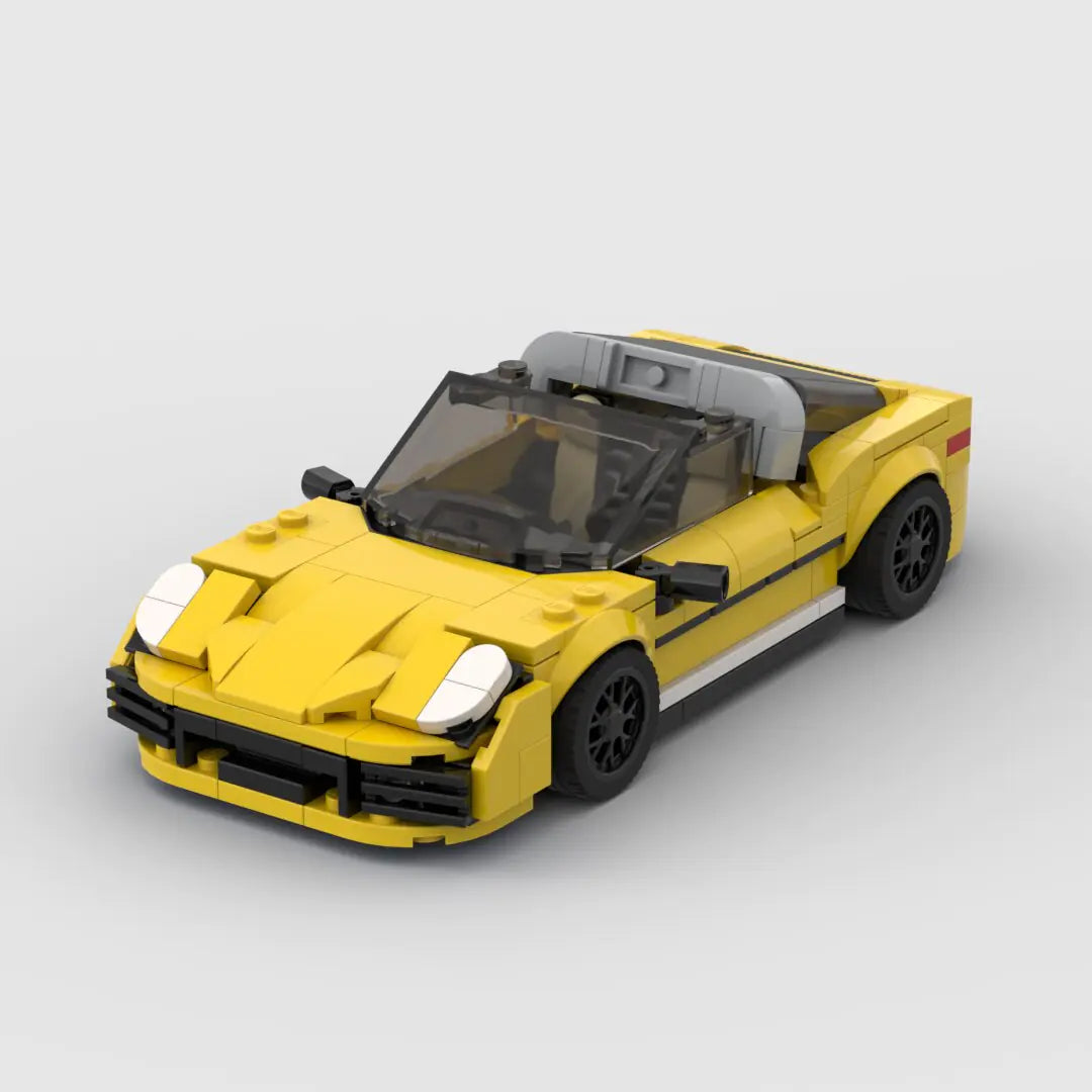 Porsche 911 Targa|Red brick model - display view - TheBrickTube