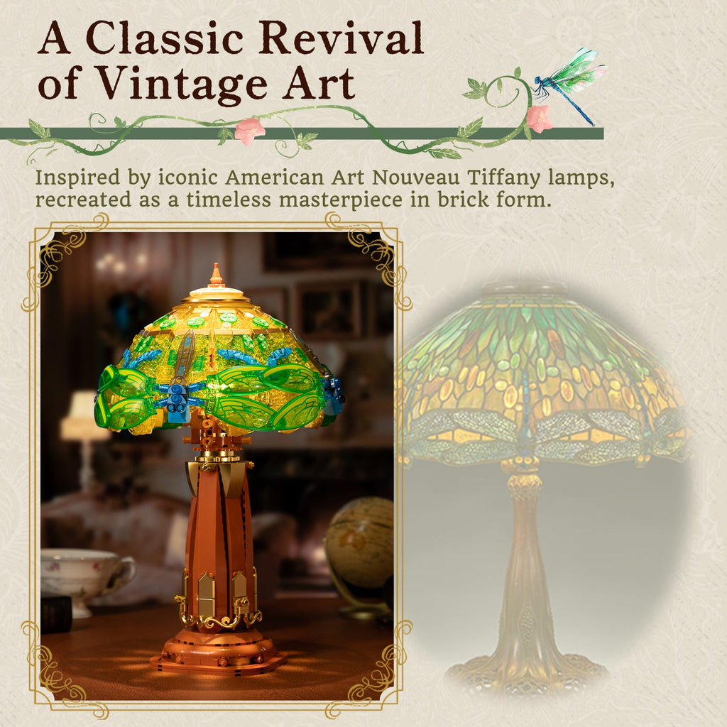 Pantasy Stained Glass Table Lamp 85042 - Image 3 of 8 | TheBrickTube