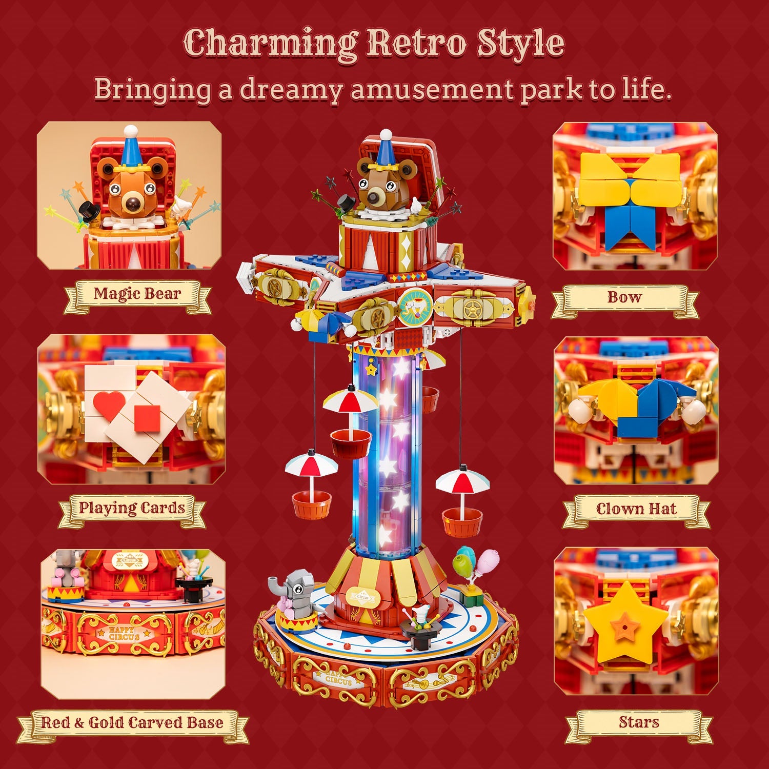 Pantasy Circus Paradrop 86003 - Image 3 of 10 | TheBrickTube