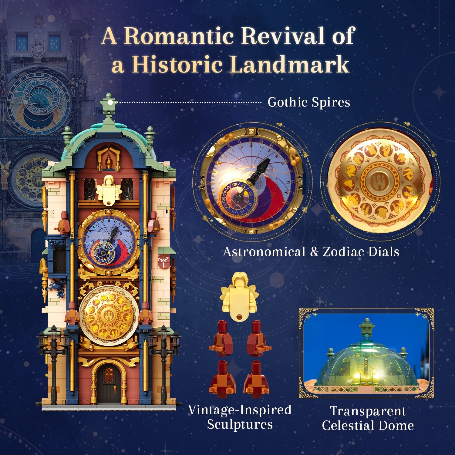 Pantasy Prague Astronomical Clock 85045 - Image 3 of 8 | TheBrickTube